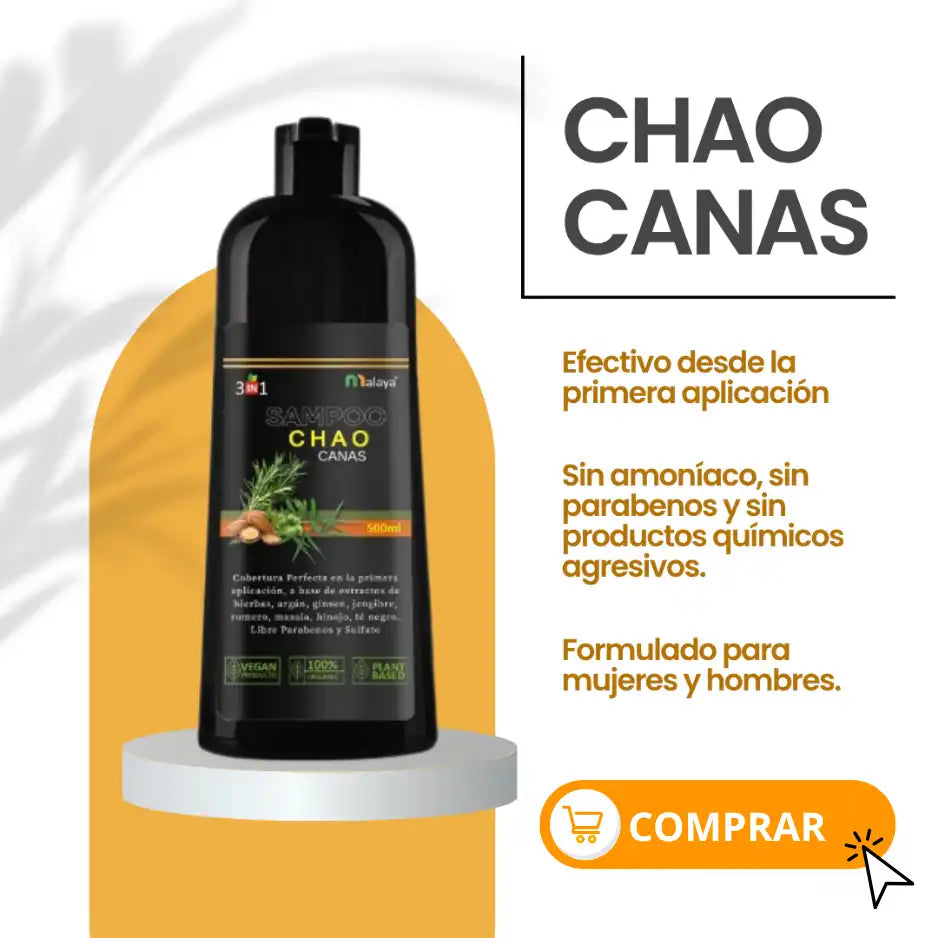 SHAMPOO CHAO CANAS + TRATAMIENTO - 50% OFF