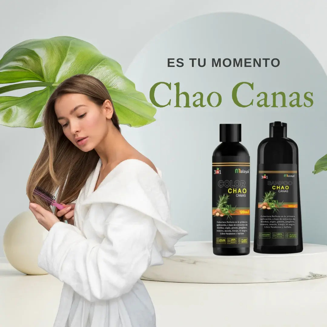 SHAMPOO CHAO CANAS + TRATAMIENTO - 50% OFF